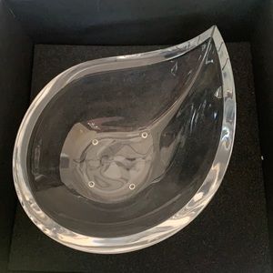 Orrefors Sweden tear shaped bowl